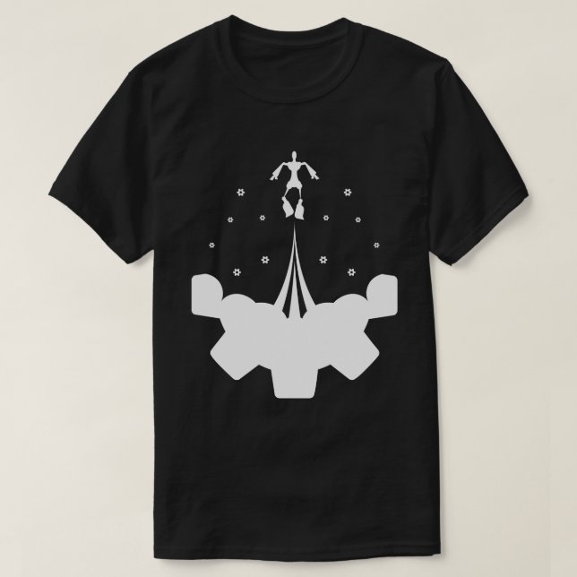 Bots über den Wolken T-Shirt (Design vorne)