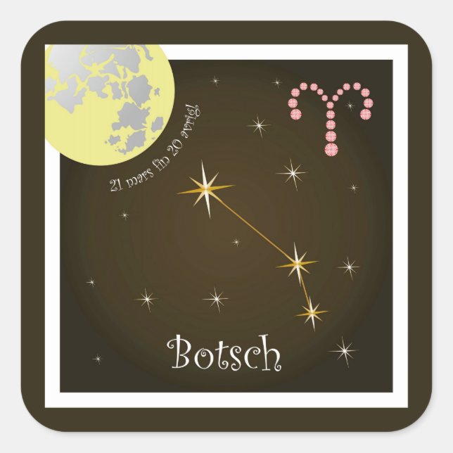 Botsch 21 mars fin 20 avrigl Aufkleber (Vorderseite)