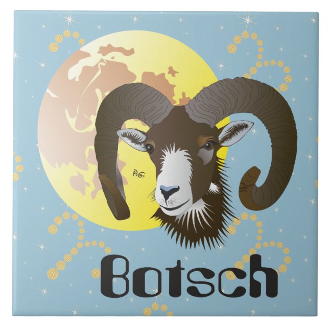 Botsch 21 mars fin 20 avrigl Platta Fliese (Vorderseite)