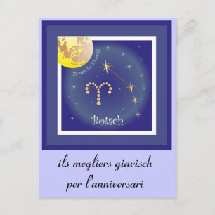 Botsch 21 mars fin 20 avrigl Postkarte