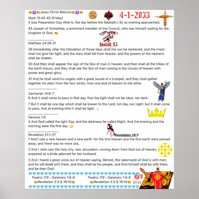 Botschaft an die Kirche Poster (Vorne)