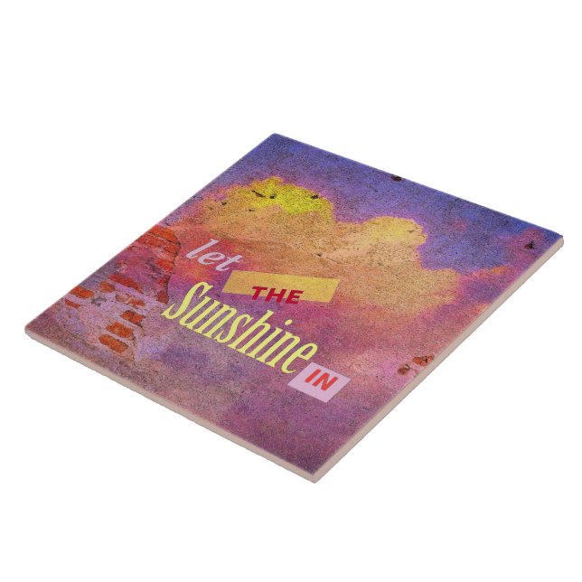 Botschaft an einer Mauer Fliese (Seite)