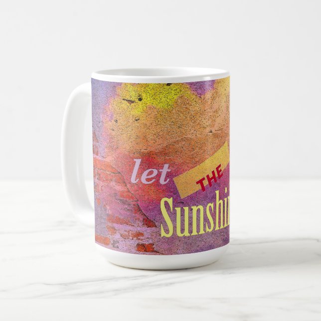 Botschaft an einer Mauer Kaffeetasse (Vorderseite Links)