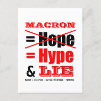 Botschaft der französischen Politik an den MACRON-