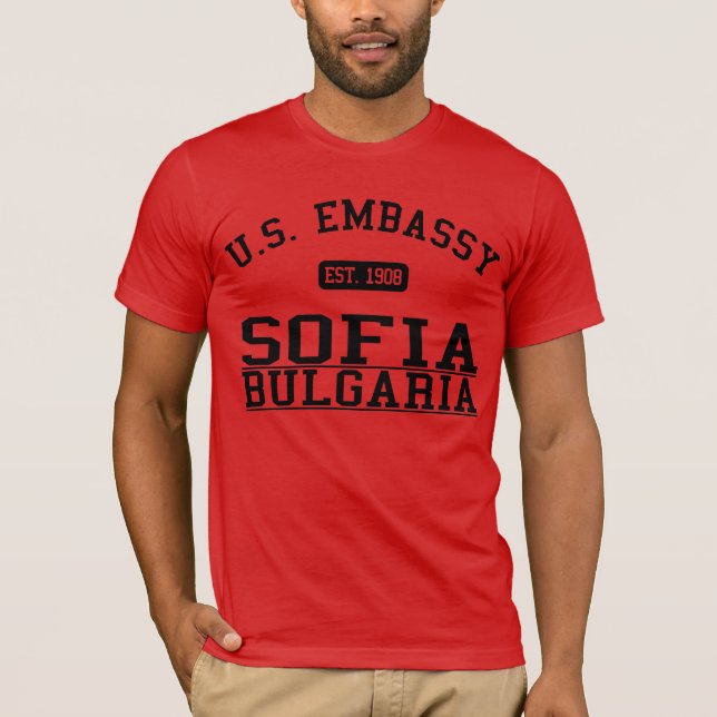 Botschaft Sofia, Bulgarien T-Shirt (Vorderseite)