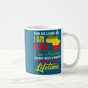 Botschaft zum historischen Stolz der schwarzen Ide Kaffeetasse