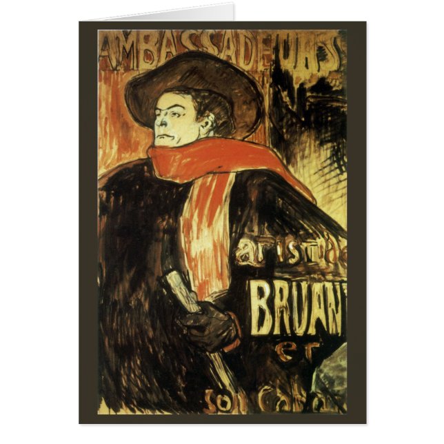 Botschafter, Aristide Bruant von Toulouse Lautrec (Vorne)
