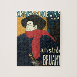 Botschafter, Artistide Bruant von Toulouse Lautrec Puzzle