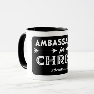 Botschafter für Christliche Schrift Slogan Tasse