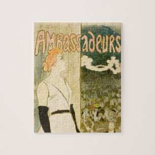 Botschafter Yvette Guilbert von Theophile Steinlen Puzzle