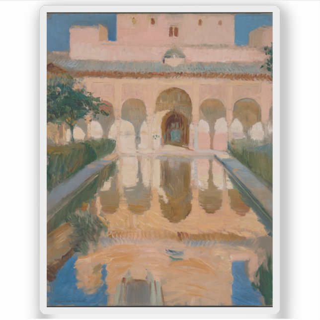 Botschafterhalle, Alhambra, Granada Aufkleber (Vorderseite)