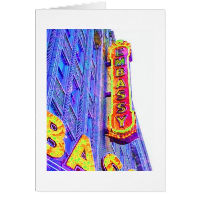 Botschafts-Theaterzeichen, Fort Wayne, Indiana (Vorne)