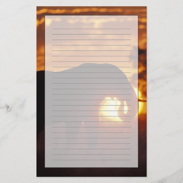 Botsuana, Chobe National Park, Bull Elephant Briefpapier (Vorderseite)