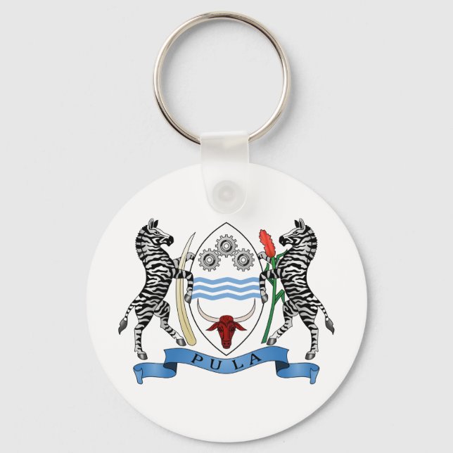 Botsuana-Emblem Schlüsselanhänger (Vorderseite)
