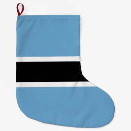 Botsuana-Flagge (Botsuana) Großer Weihnachtsstrumpf