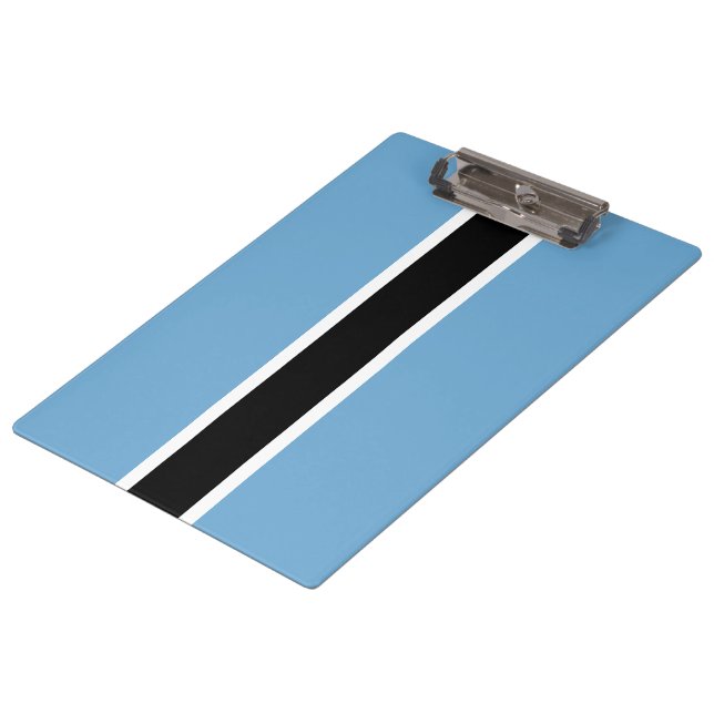 Botsuana-Flagge (Botsuana) Klemmbrett (Schrägansicht)