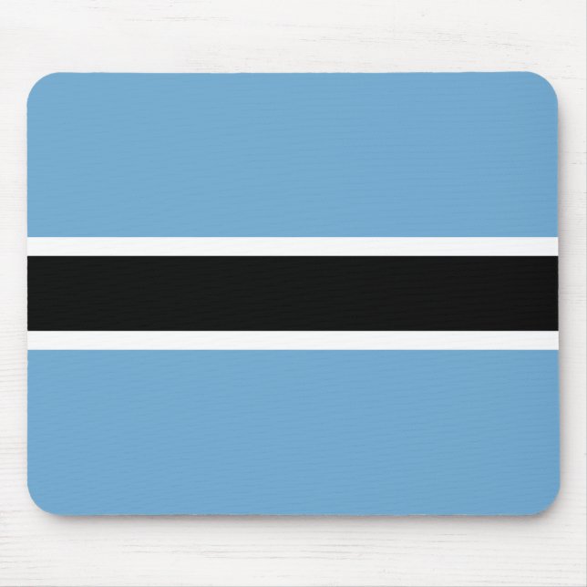 Botsuana-Flagge (Botsuana) Mousepad (Vorne)