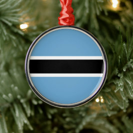 Botsuana-Flagge (Botsuana) Ornament Aus Metall