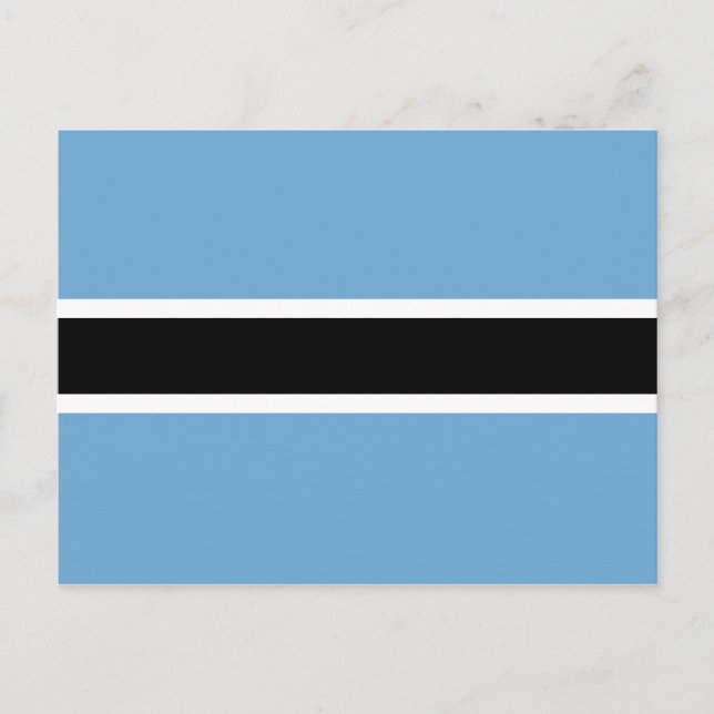 Botsuana-Flagge (Botsuana) Postkarte (Vorderseite)