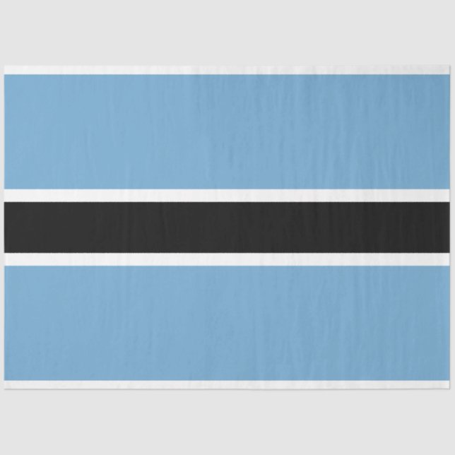 Botsuana-Flagge (Botsuana) Seidenpapier (Vorderseite)