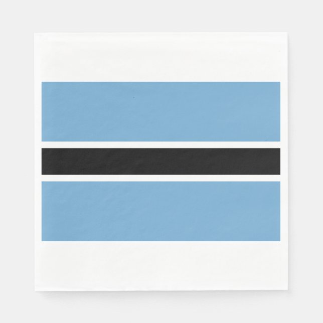 Botsuana-Flagge (Botsuana) Serviette (Vorderseite)