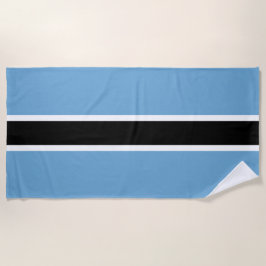 Botsuana-Flagge (Botsuana) Strandtuch