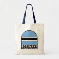 Botsuana-Flaggenemblem gestört Vintag