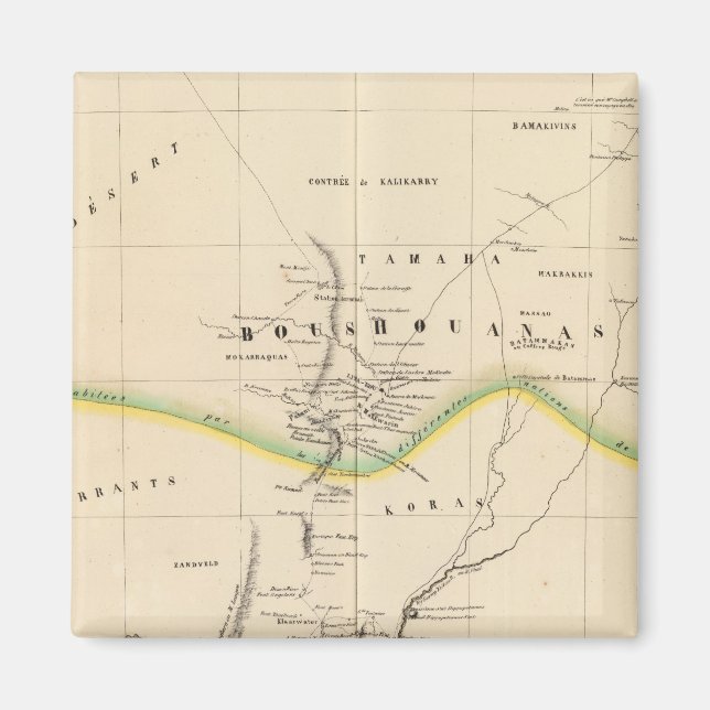 Botsuana, Südafrika 51 Magnet (Vorne)