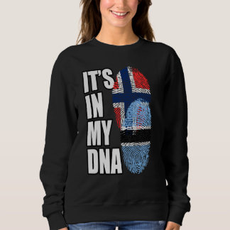 Botsuana und Norwegisches MISCHDNA-Flaggengebiet Sweatshirt