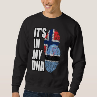 Botsuana und Norwegisches MISCHDNA-Flaggengebiet Sweatshirt