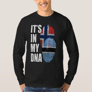 Botsuana und Norwegisches MISCHDNA-Flaggengebiet T-Shirt