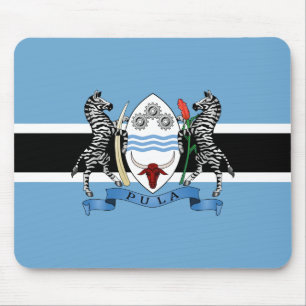 Botsuana-Wappen/Flag-Mauspad Mousepad