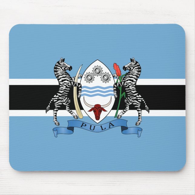 Botsuana-Wappen/Flag-Mauspad Mousepad (Vorne)