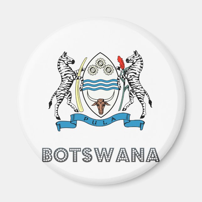 Botsuana-Wappen Magnet (Vorne)