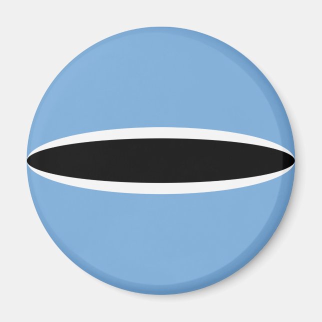 Botswana Fisheye Flag Magnet (Vorne)