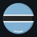 Botswana Flag Charming Patriotic Magnet<br><div class="desc">Botswana Flag Charming Patriotic Magnet mit der Botswana Fahne auf dem Magneten angezeigt. Der Name des Landes ist in das Design am unteren Rand des Bildes eingebunden. Der Text kann mit der Funktion "Anpassen!" vollständig angepasst werden. Dieses wunderschöne Botswana Magnet ist das stilvolle Geschenk für jeden Anlass. © 2021 LnderOfTheWorld...</div>