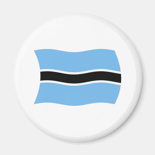 Botswana Flag Magnet (Vorne)