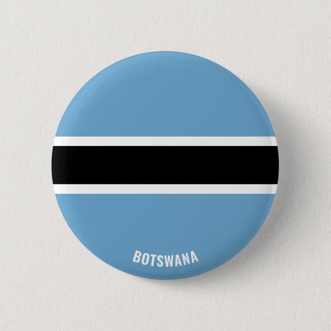 Botswana Flag Niedlich Patriotic Button (Vorderseite)