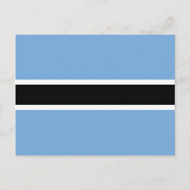 Botswana Flag Postkarte (Vorderseite)