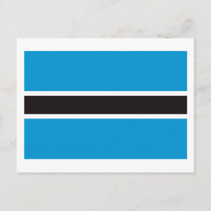 Botswana Flag Postkarte