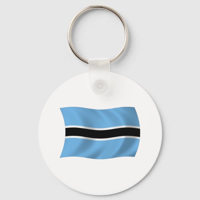 Botswana Flag Schlüsselanhänger (Vorderseite)