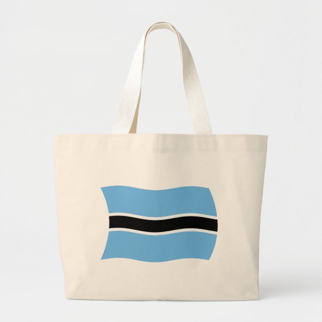 Botswana Flag Tote Bag Jumbo Stoffbeutel (Vorne)