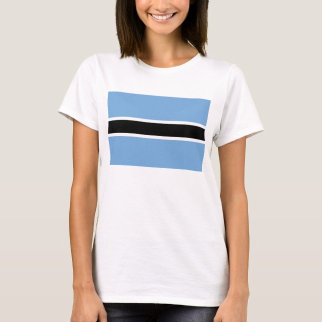 Botswana Flag x Map T - Shirt (Vorderseite)