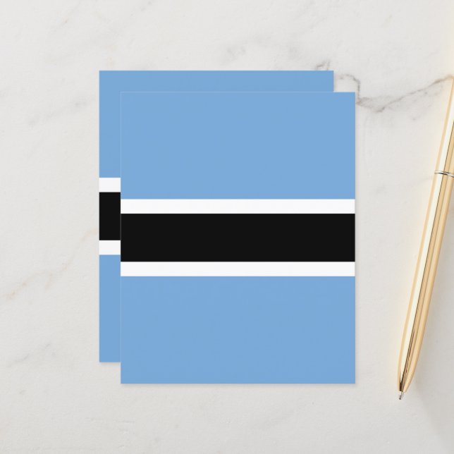 Botswana-Flagge (Vorderseite/Rückseite Beispiel)