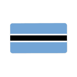Botswana-Flagge Adressaufkleber