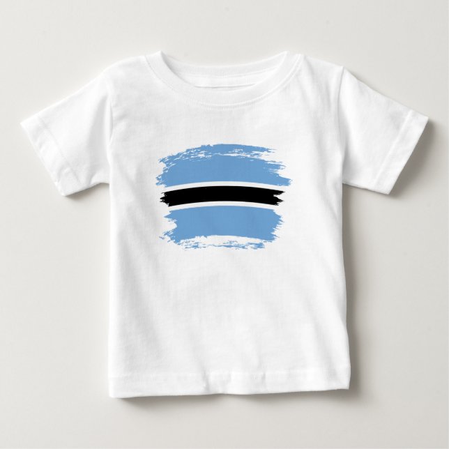 Botswana-Flagge Baby T-shirt (Vorderseite)