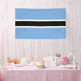 Botswana-Flagge Banner