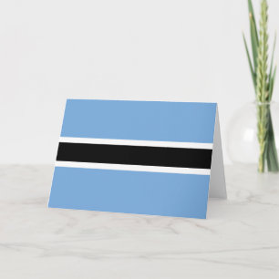 Botswana-Flagge Dankeskarte