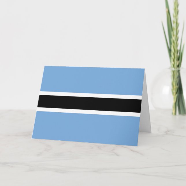 Botswana-Flagge Dankeskarte (Vorderseite)