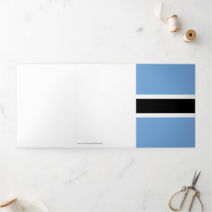 Botswana-Flagge Dreifach Gefaltete Karte